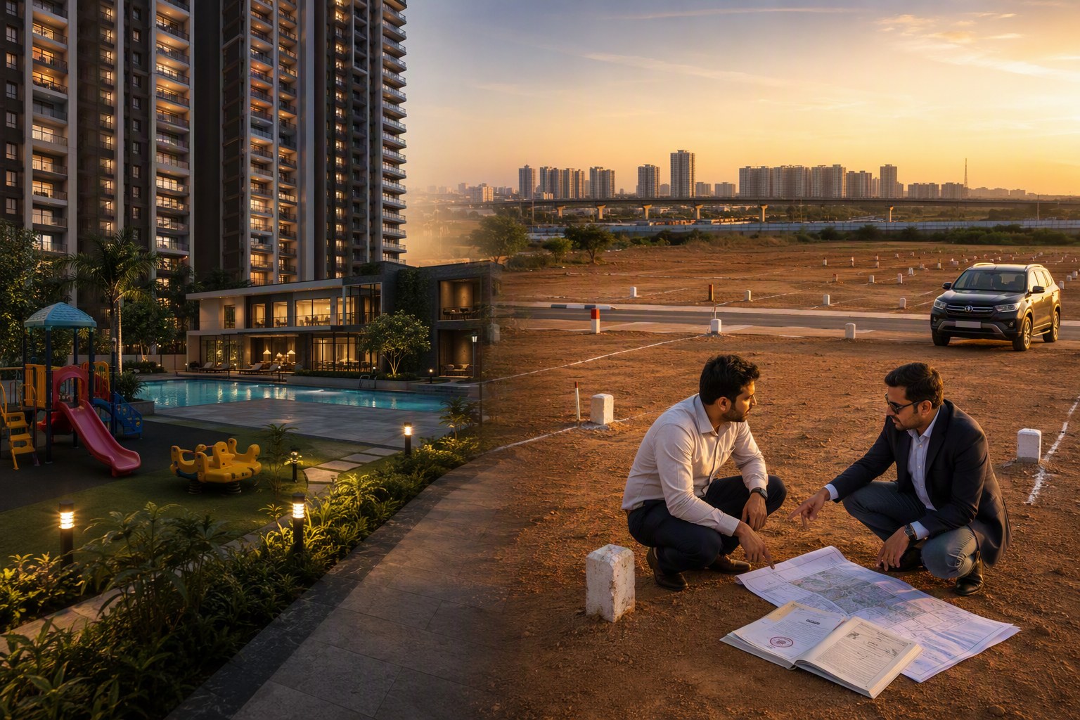 Amenity Flat vs Clear-Title Plot: Telangana’s New Buyer Split — Real Estate Market Trends | Verified.RealEstate Telangana