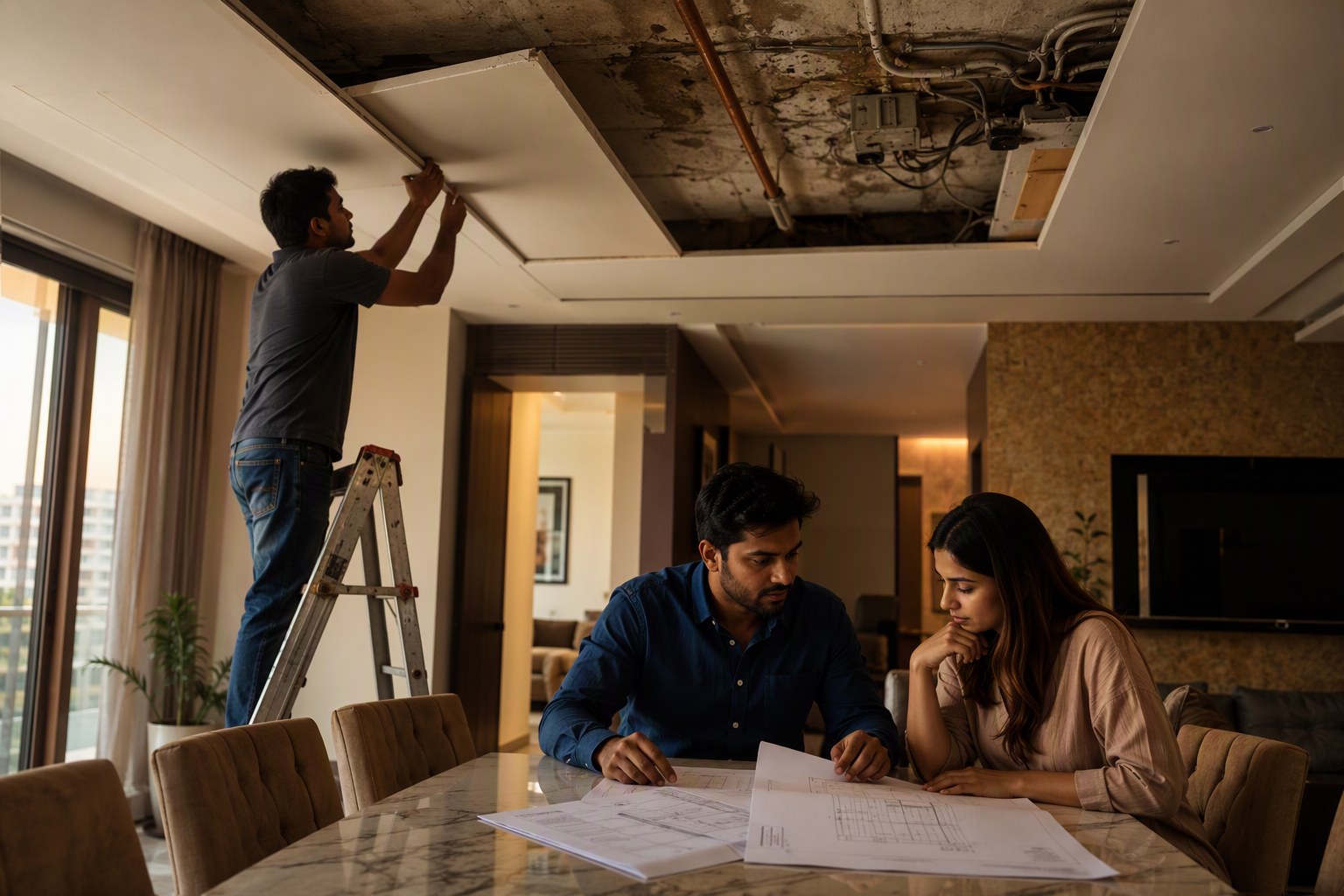 Can a False Ceiling Hide Costly Problems in a Resale Flat? — Interior Design & Home Improvement | Verified.RealEstate Telangana