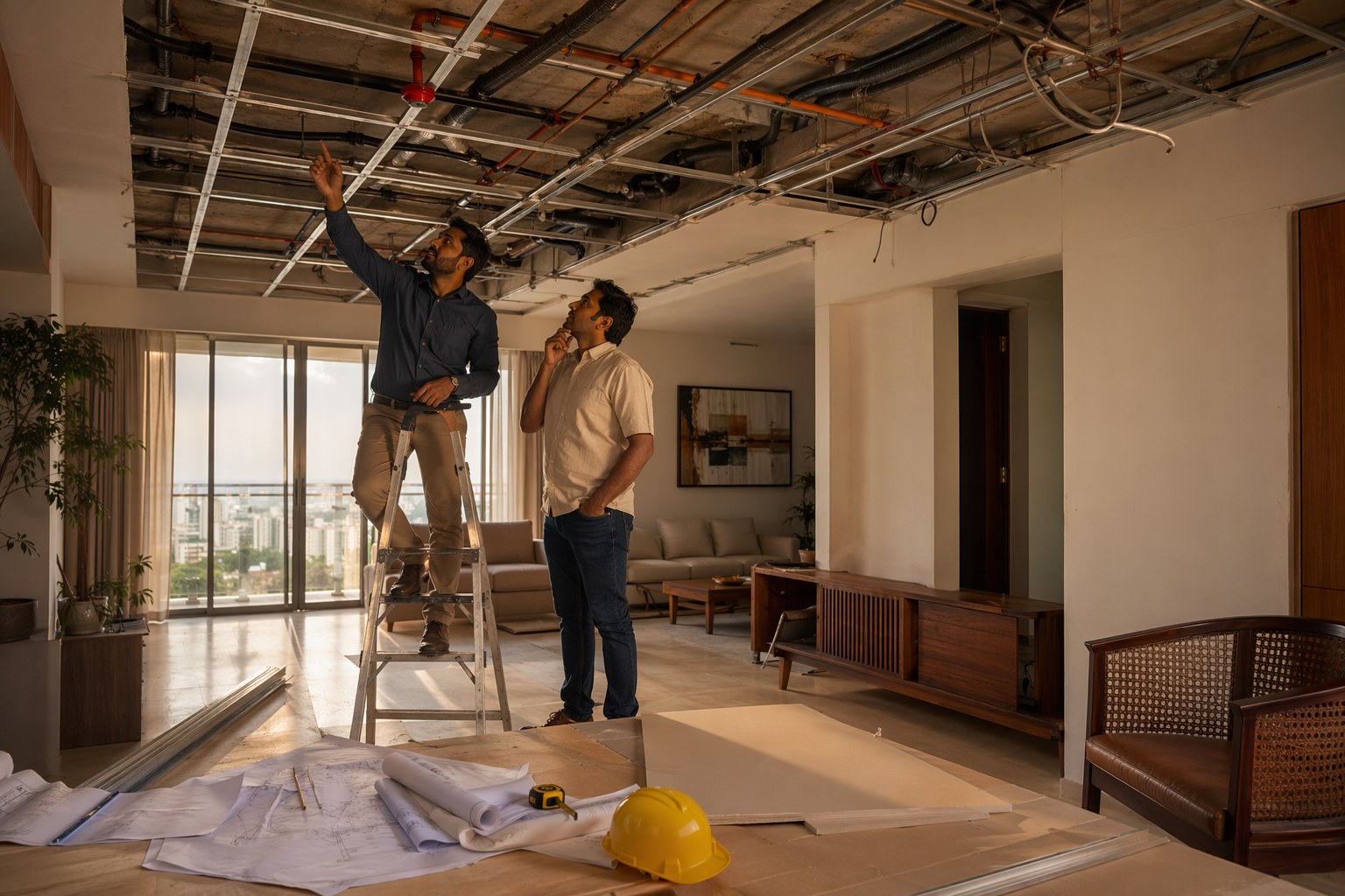 False Ceiling Upgrades: Checks Before the Contractor Starts — Interior Design & Home Improvement | Verified.RealEstate Telangana