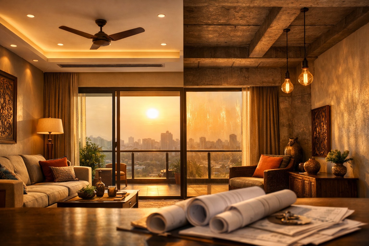 Hyderabad False Ceiling vs Open Ceiling: What Suits Flats? — Interior Design & Home Improvement | Verified.RealEstate Telangana