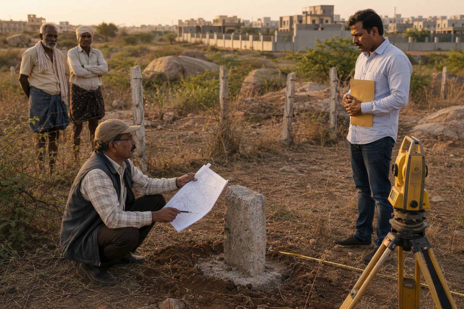 Surveyor’s View: Boundary Stones Before a Plot Token — Expert Interviews & Opinions | Verified.RealEstate Telangana